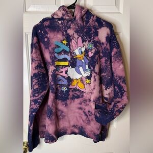 Custom Disney Daisy Duck Tie-Dye Hoodie